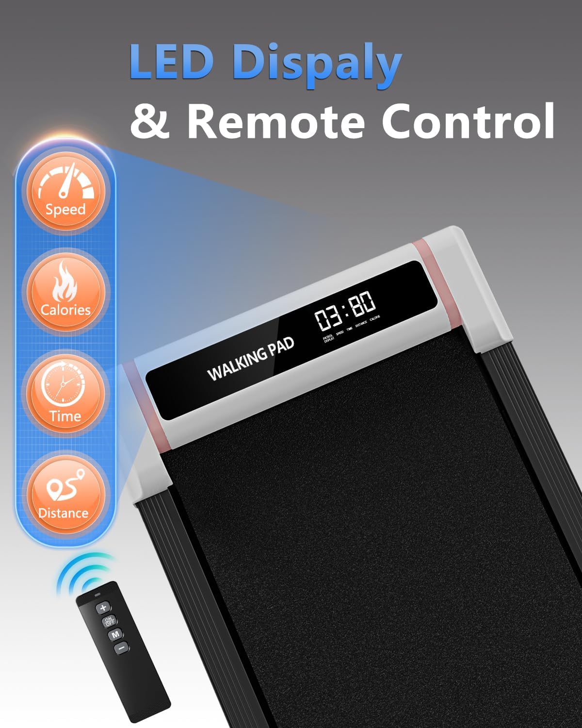 Compact 2-in-1 Under Desk Treadmill with Incline R6786