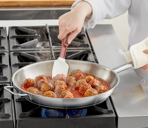 12” Stainless Steel Tri-Ply Frying Pan with Helper Handle X437
