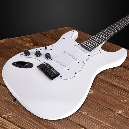 Black 39" Electric Guitar with 20w Amp and Case Bag G1125