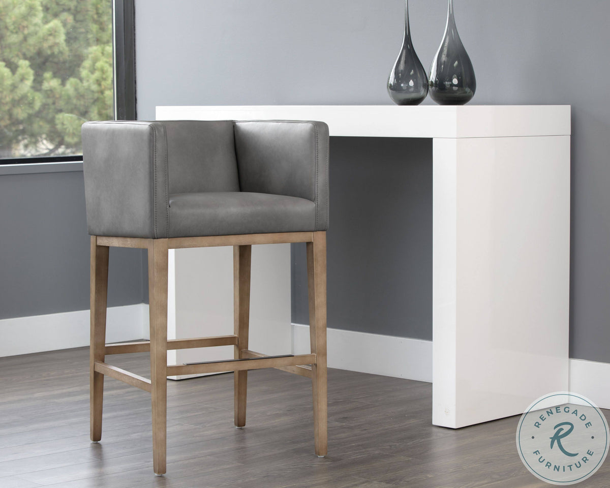 Metal Faux Leather Bar Stool M155183