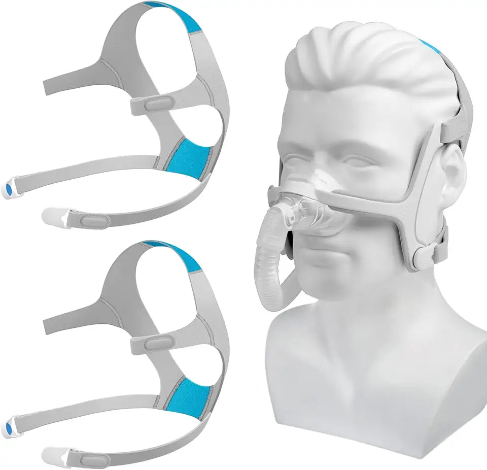 2-Pack CPAP Mask Replacement Straps and Clips D546