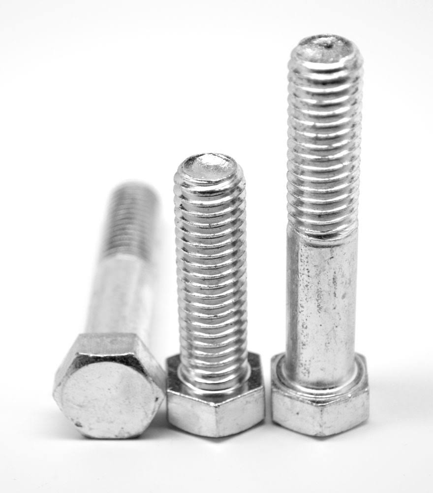 3/4x22-10 x 4 1/2x22 (PT) Coarse Thread Grade 5 Hex Cap Screw Medium Carbon Steel Zinc Plated Q5484