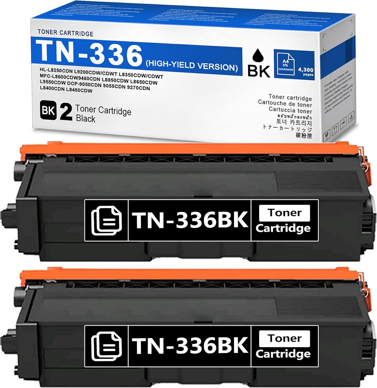High Yield Black Toner Cartridge 2 Pack K173