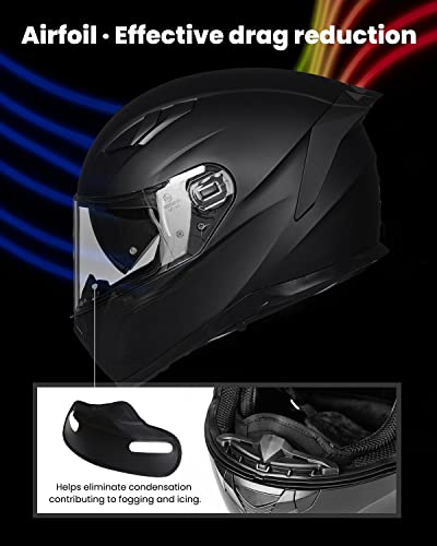 Full Face Motorcycle Helmet Dual Visor W16476
