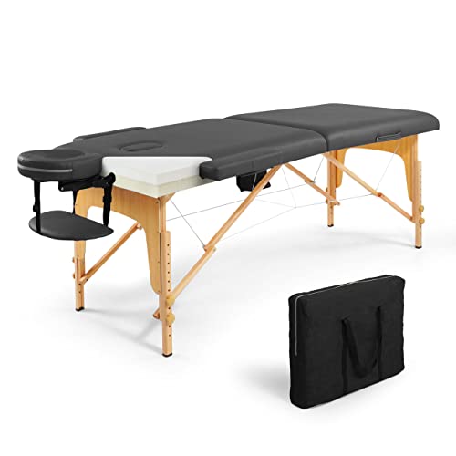 84 Inch Purple Height Adjustable Memory Foam Massage Table N36920