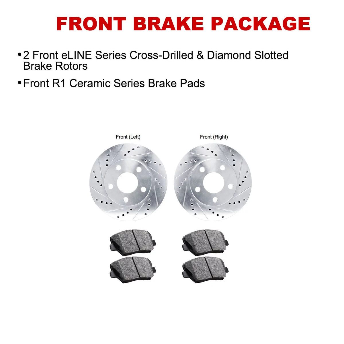 Silver Brake Rotor with Ceramic U95746