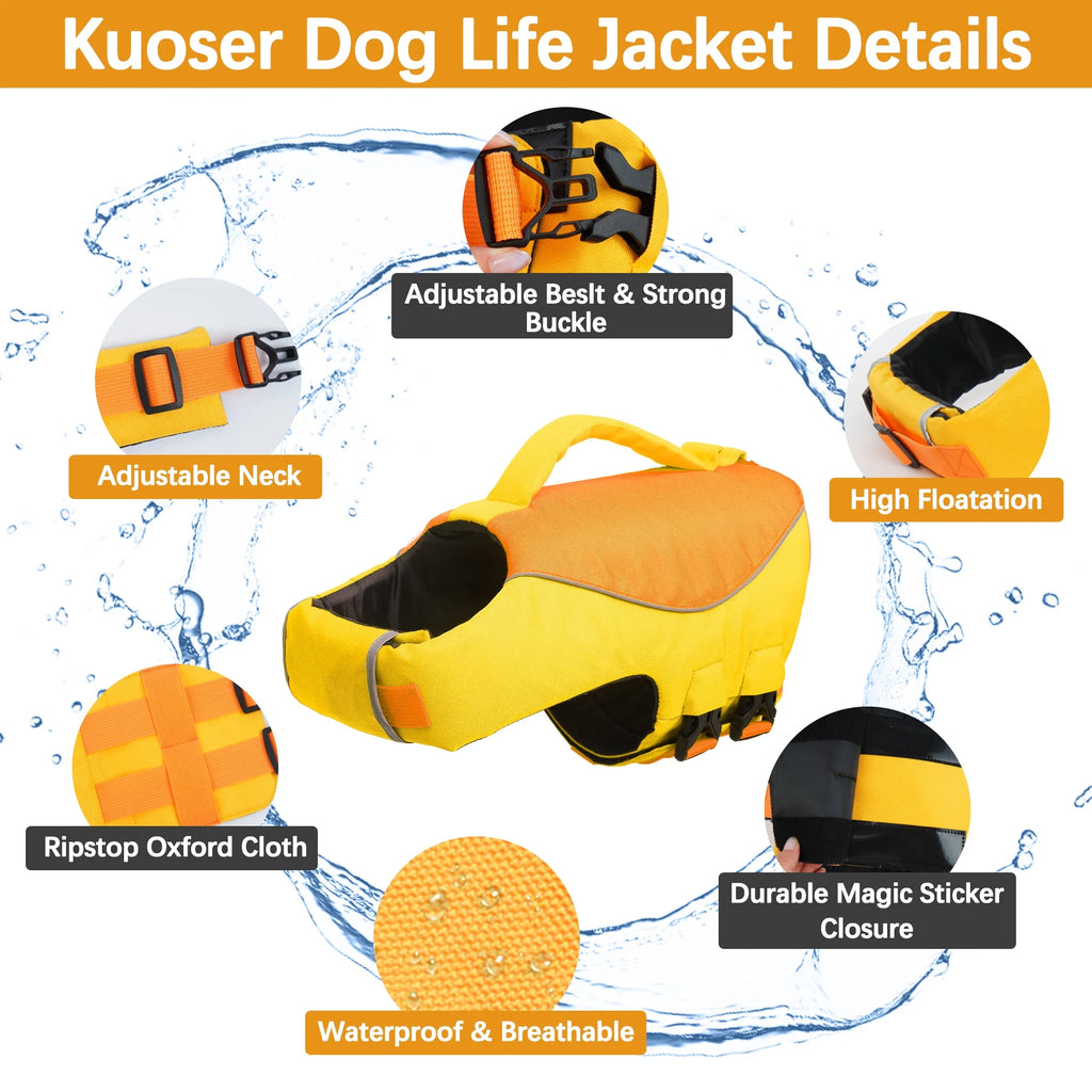 Reflective Adjustable Dog Life Jacket P959098