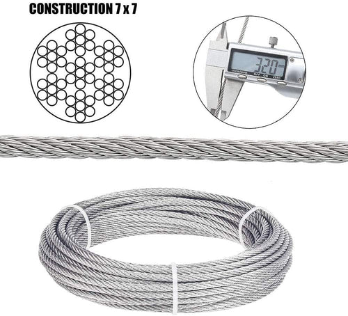 1/8 Cable Railing Kit with 400ft Stainless Steel Cable M22100