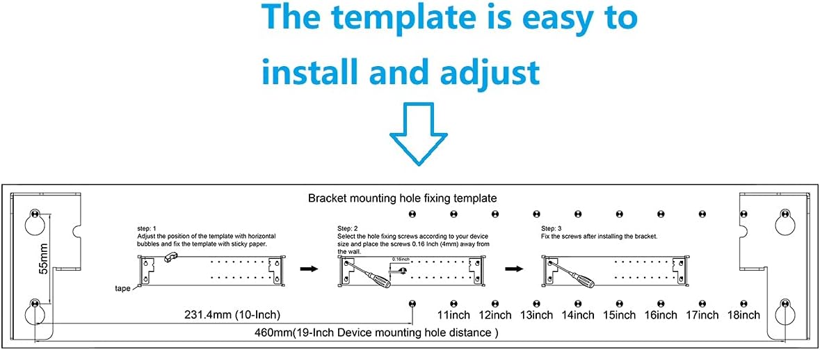 2U Foldable Cold Rolled Steel Vertical Wall Mount Rack T5740