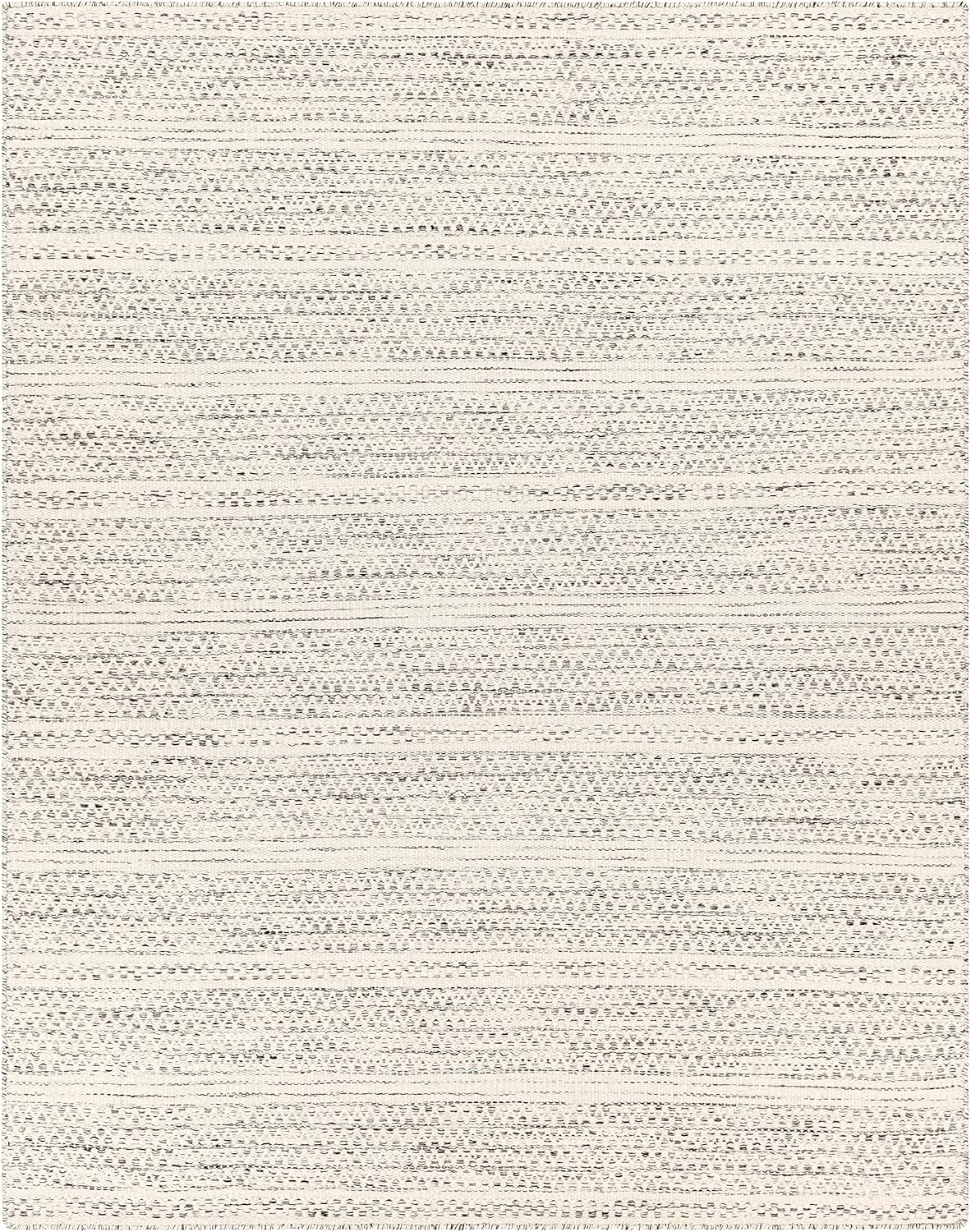 Natural Fiber Wool Area Rug - Black, Cream, Beige - 8'10" x 12' J684546