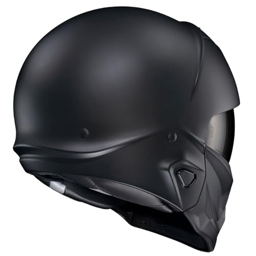 Matte Black 3/4 Motorcycle Helmet Y4590