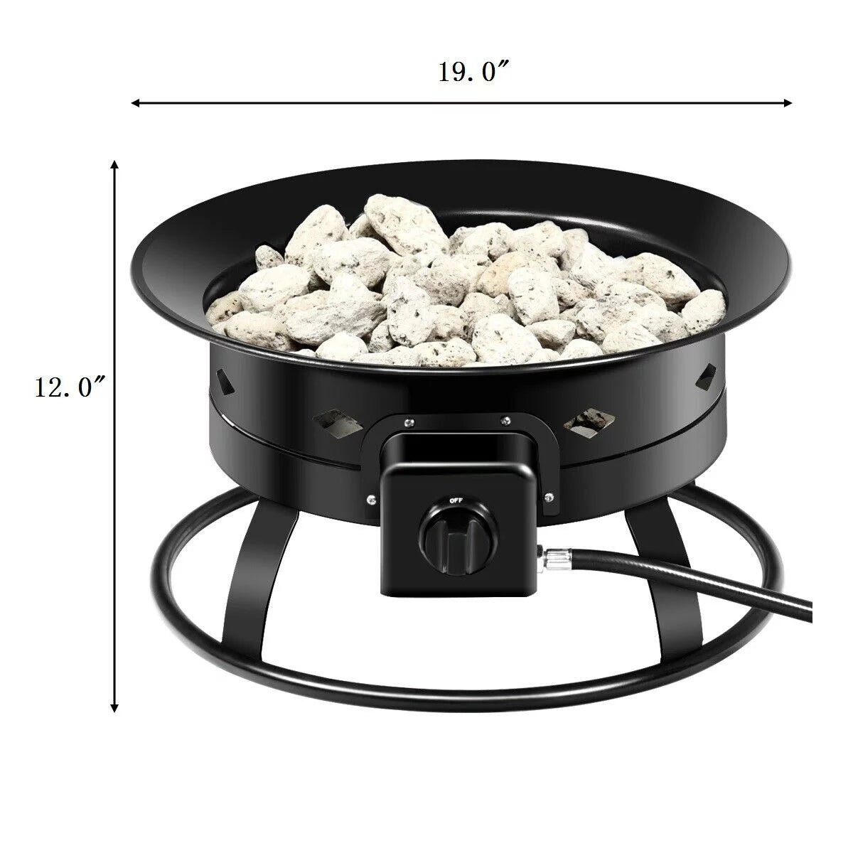 Portable Propane Fire Pit O57331