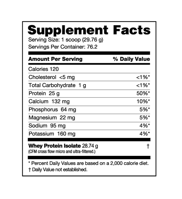 Dutch Chocolate Whey Protein Isolate 2 Lbs O5216