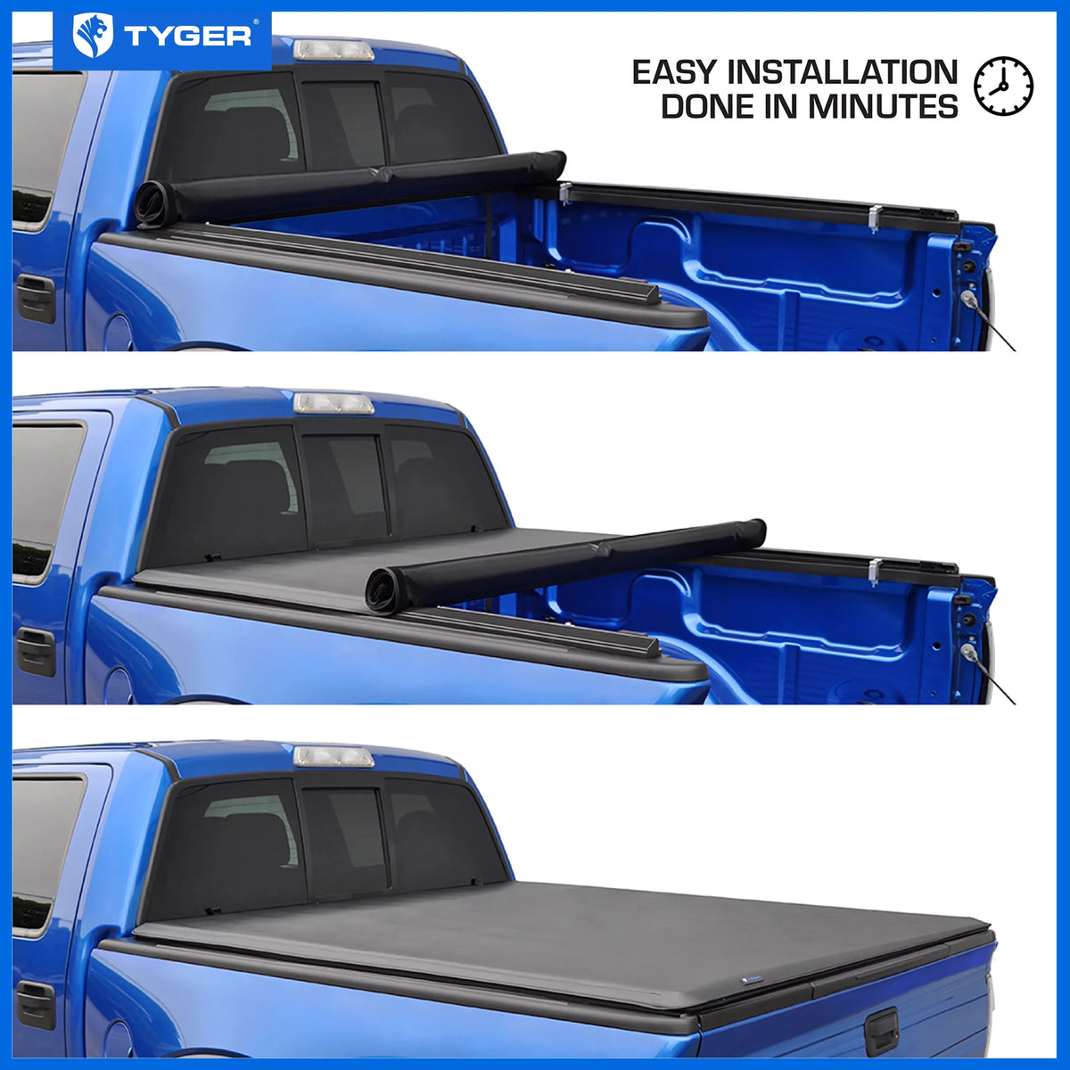 Soft Roll-up Truck Bed Tonneau Cover O783232