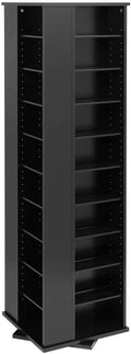 Black Four-Sided Spinning Tower Storage Cabinet Y584