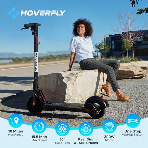 Electric Scooter with 10" Solid Tire, 300W Motor, Foldable R732