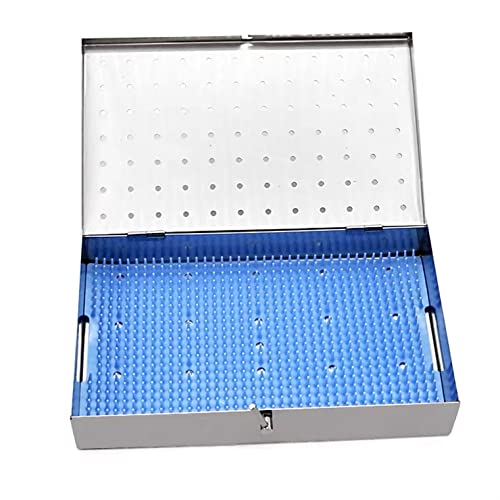 3 Pc Stainless Steel Sterilization Tray Box with Silicone Mat A849896