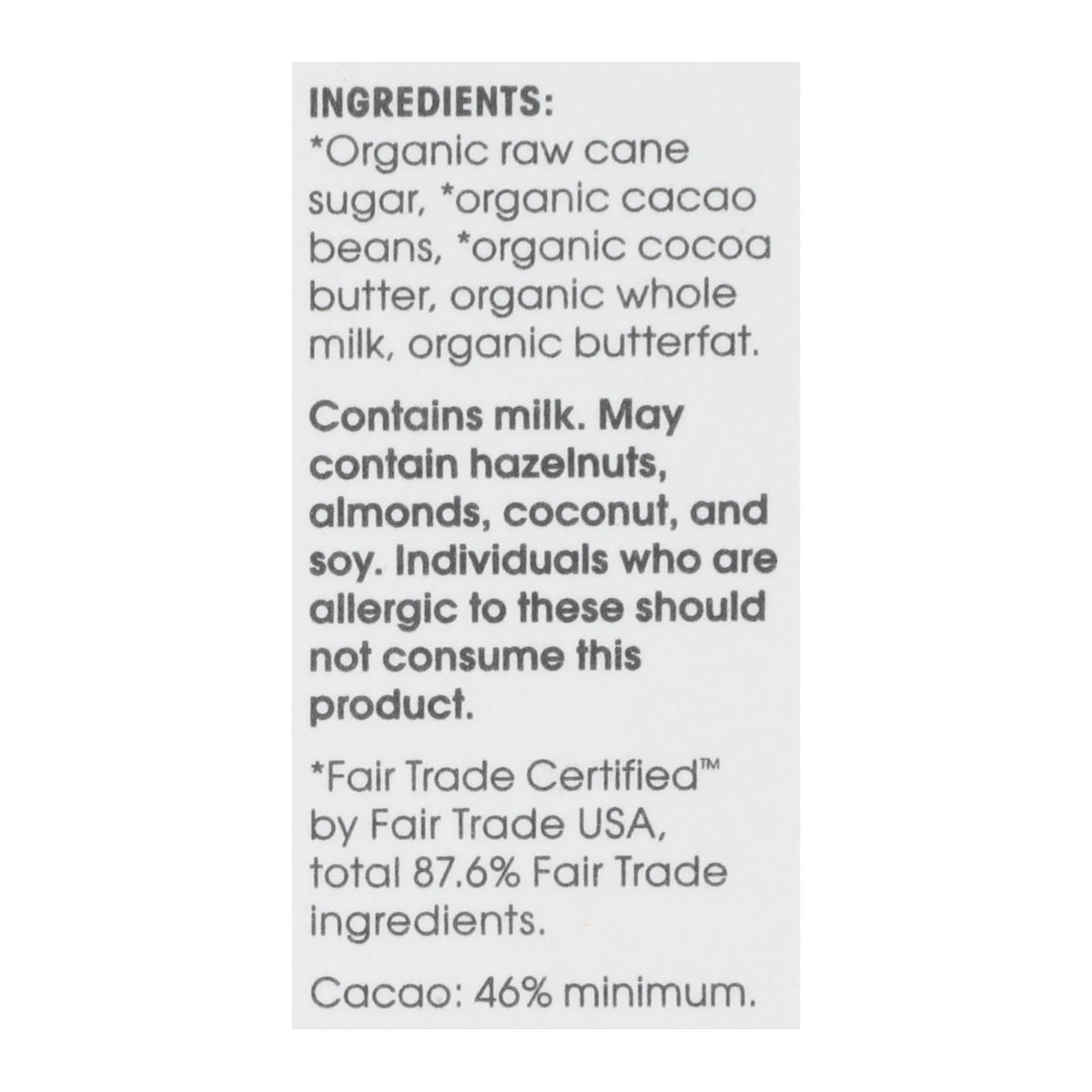 Chocolate Bar Case of 12-2.65 OZ B55923