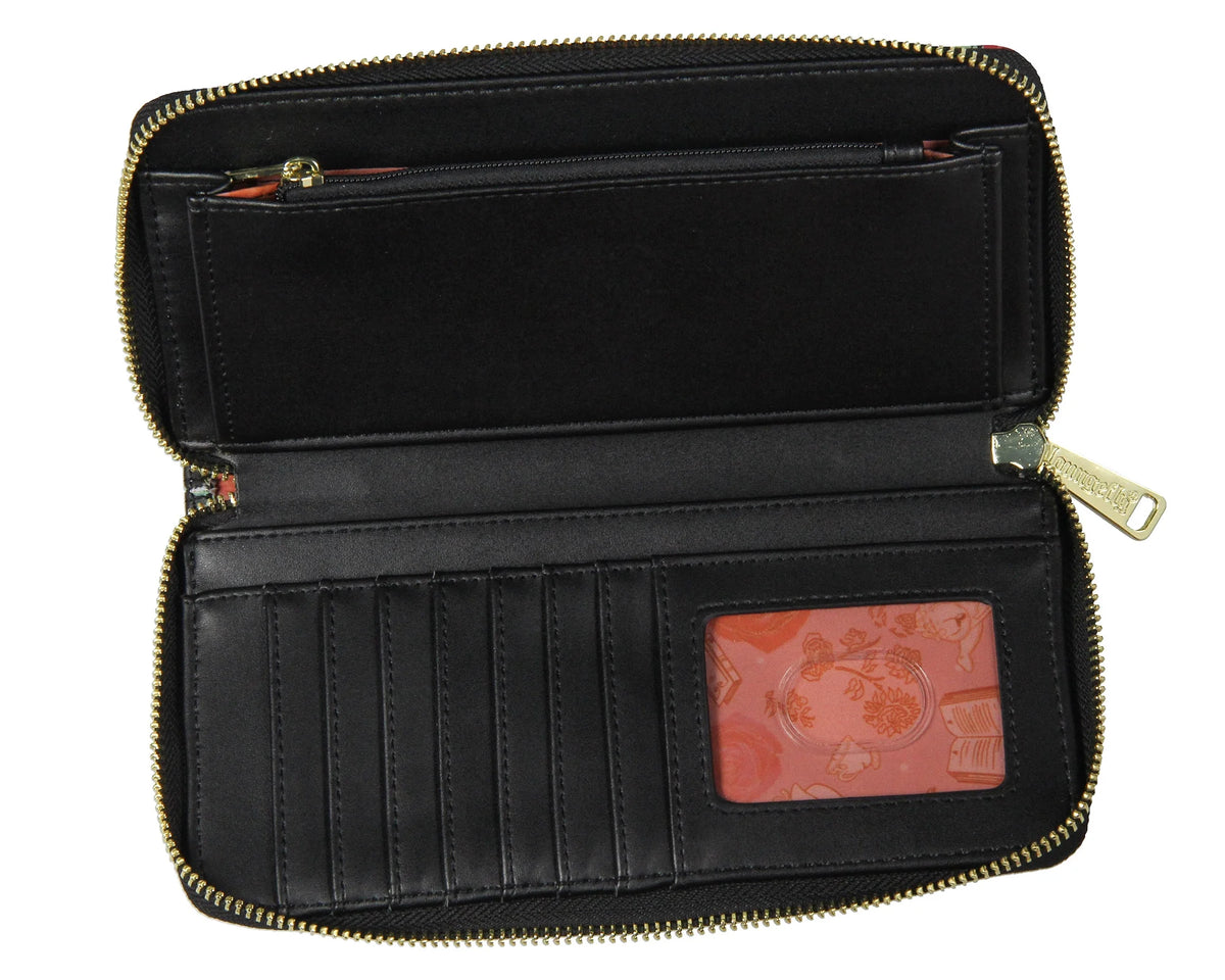 Disney Beauty And The Beast Zip Around Wallet Z38589