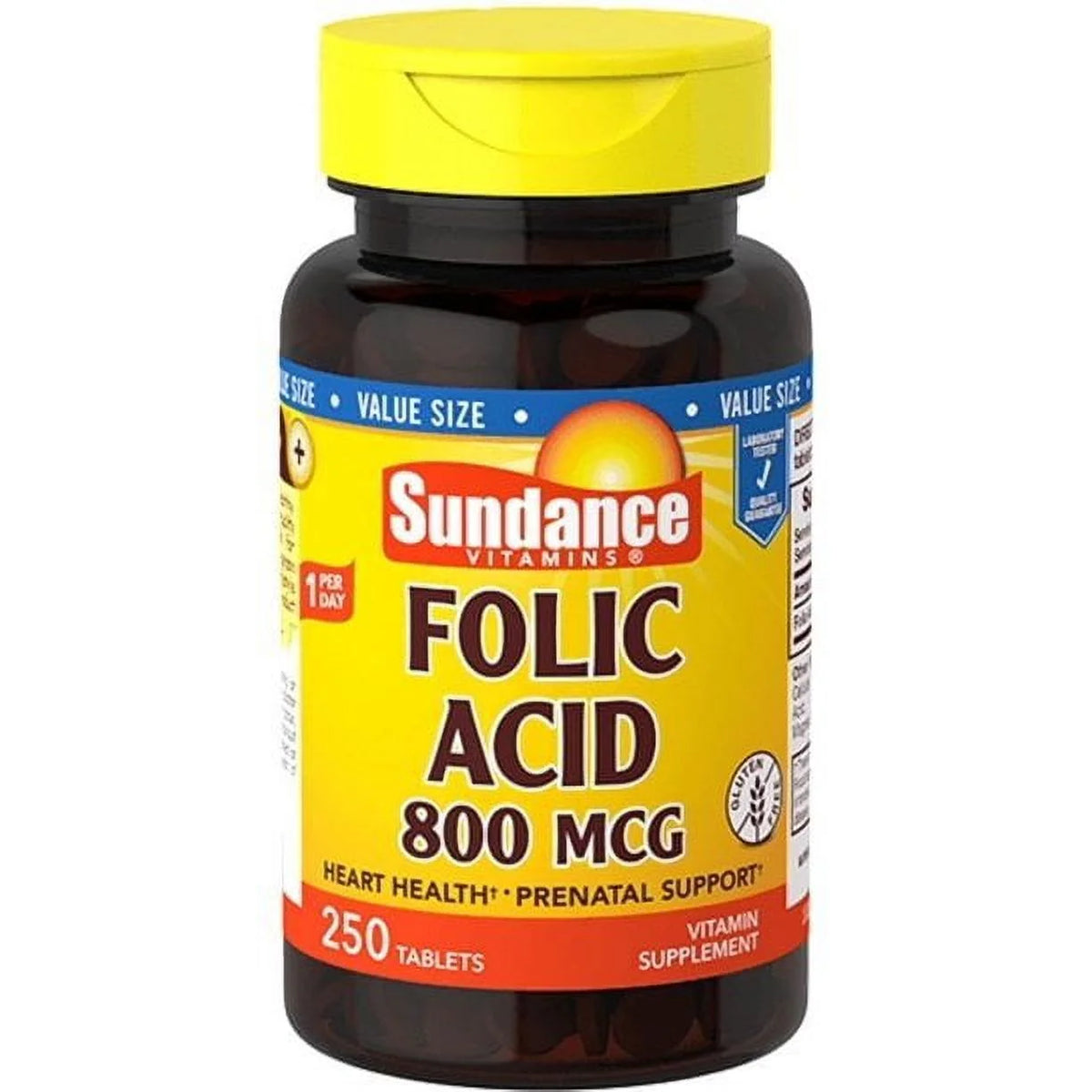 Folic Acid 800mcg Gluten-Free 250ct 6-Pack Q7938