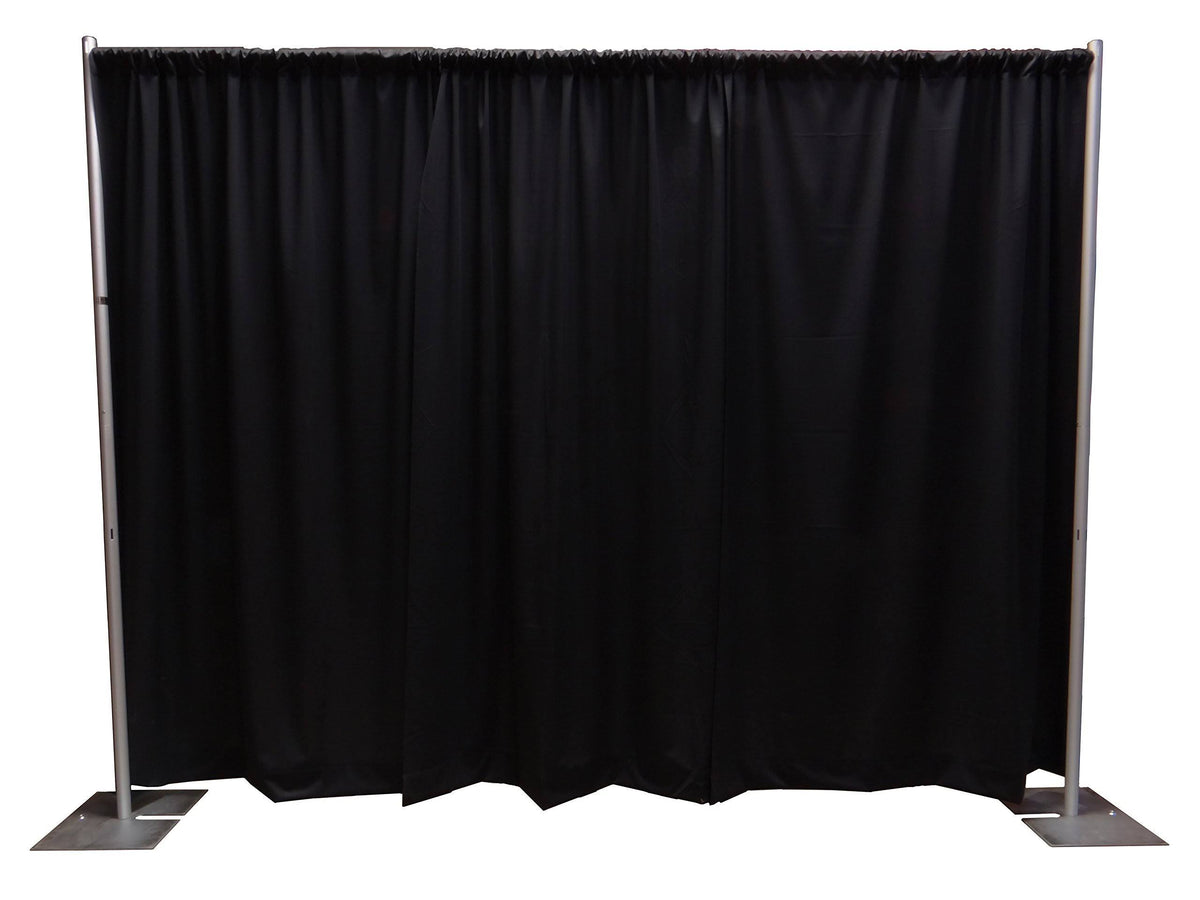 Portable Pipe and Drape Backdrop Kit 8ft x 10ft Black E4131