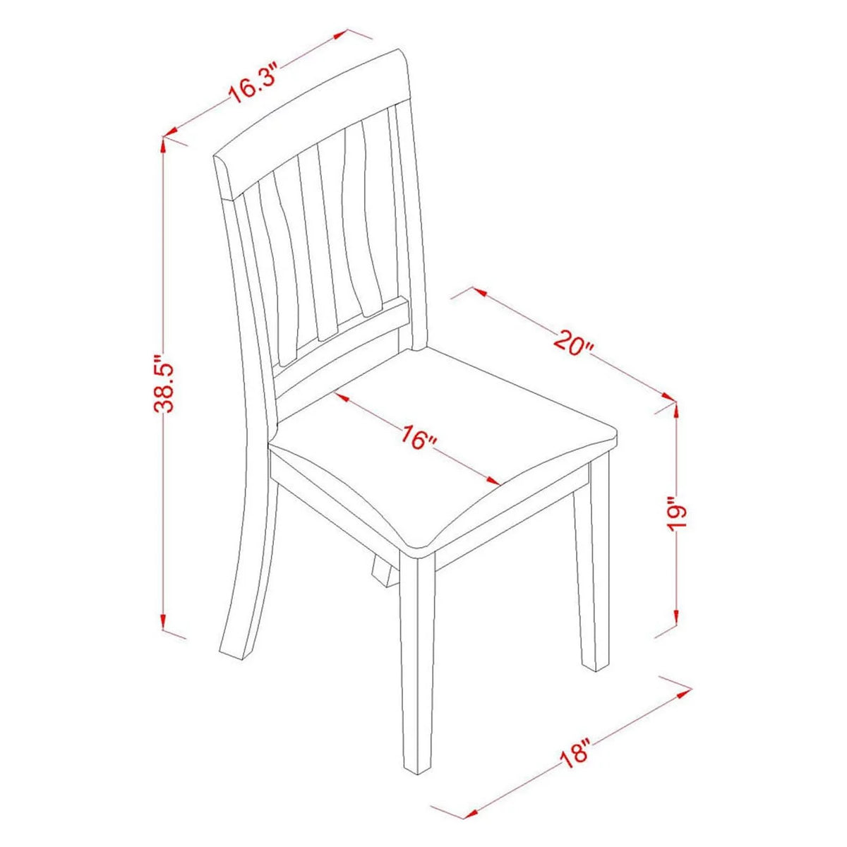 5 Pc Dining Table and 4 Chairs Y750936