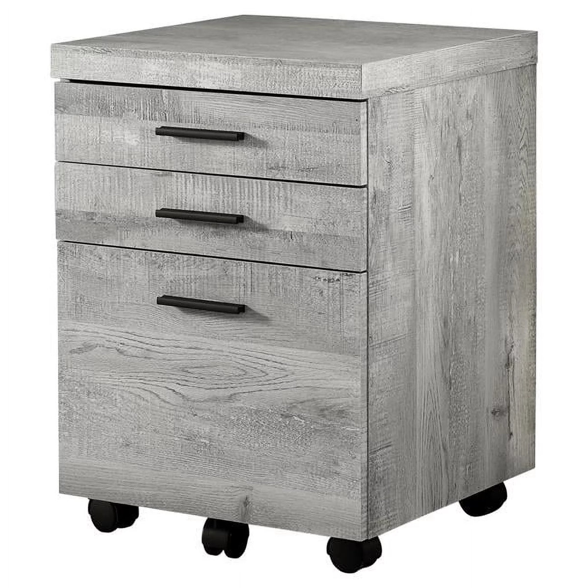 3 Drawer Grey Reclaimed Wood Filing Cabinet A125