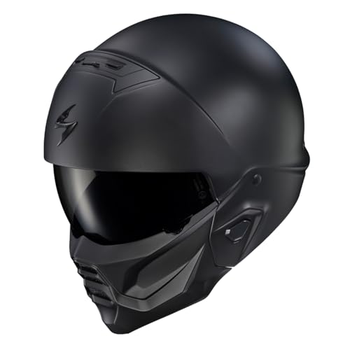 Matte Black 3/4 Motorcycle Helmet Y4590