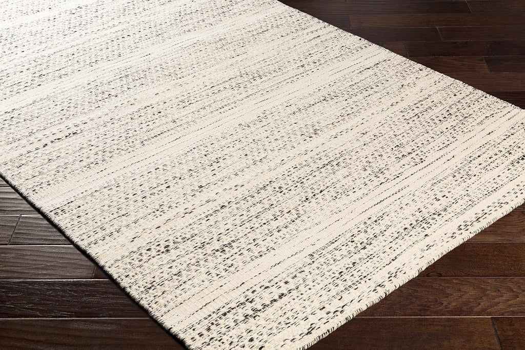 Natural Fiber Wool Area Rug - Black, Cream, Beige - 8'10" x 12' J684546