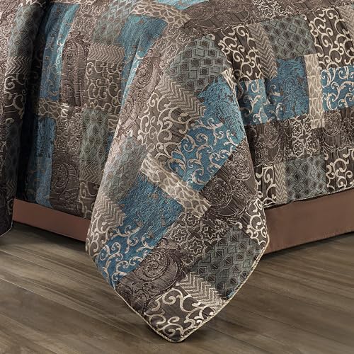 9-Piece King Jacquard Comforter Set with Euro Shams, Bedskirt, Decorative Pillow B7269