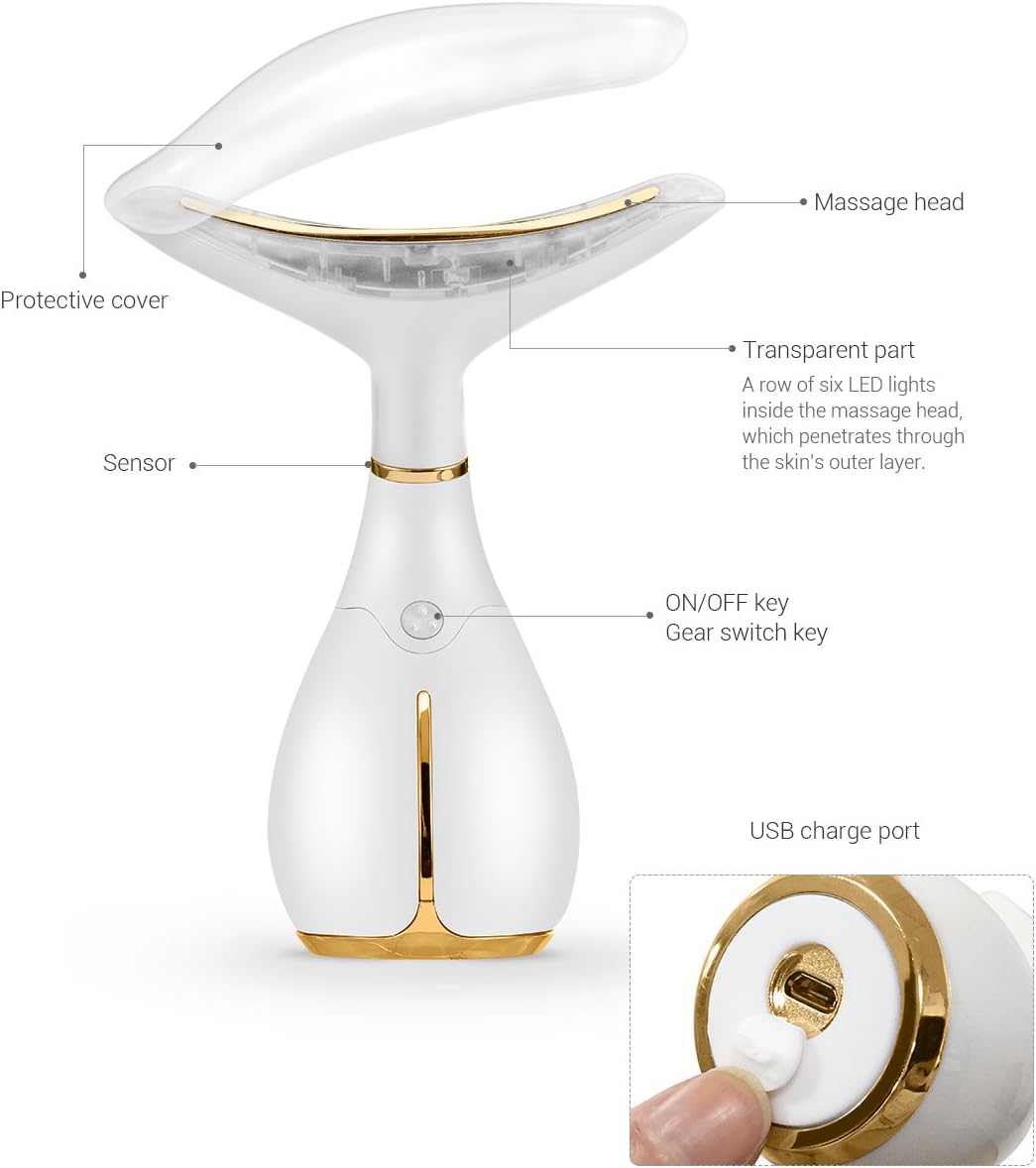 Portable Electric Face Massager with Heat & 3 Massage Modes Q86454