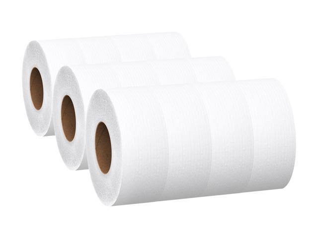 2-Ply White 1000 Jumbo Roll Commercial Toilet Paper E2006