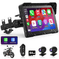 7 inch Motorcycle DVR Wireless Carplay Screen with Dual 2K Cameras GPS Navigation W597577