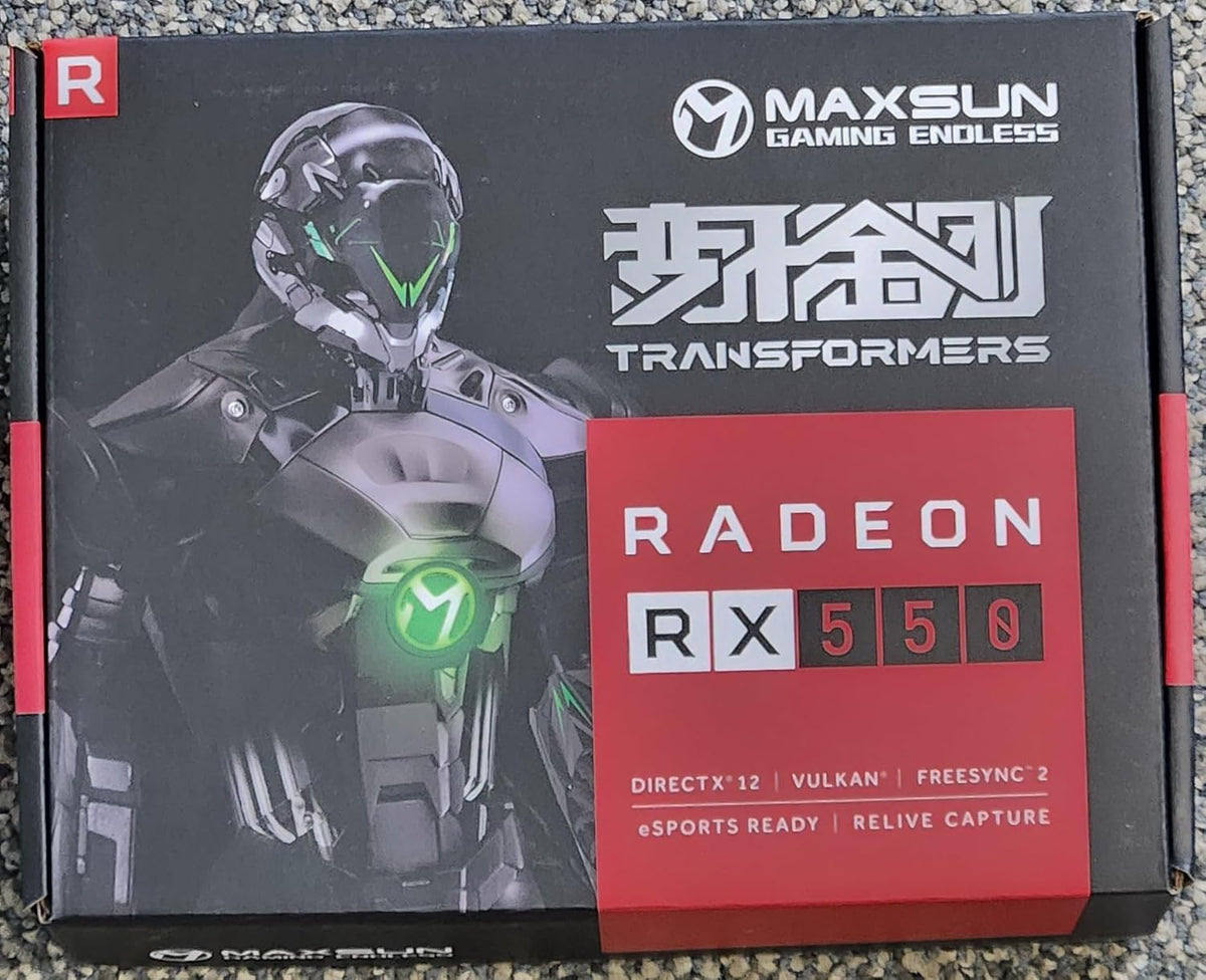 AMD Radeon RX 550 4GB Low Profile Video Graphics Card GDDR5 128-Bit PCI Express X16 3.0 HDMI DisplayPort S218885