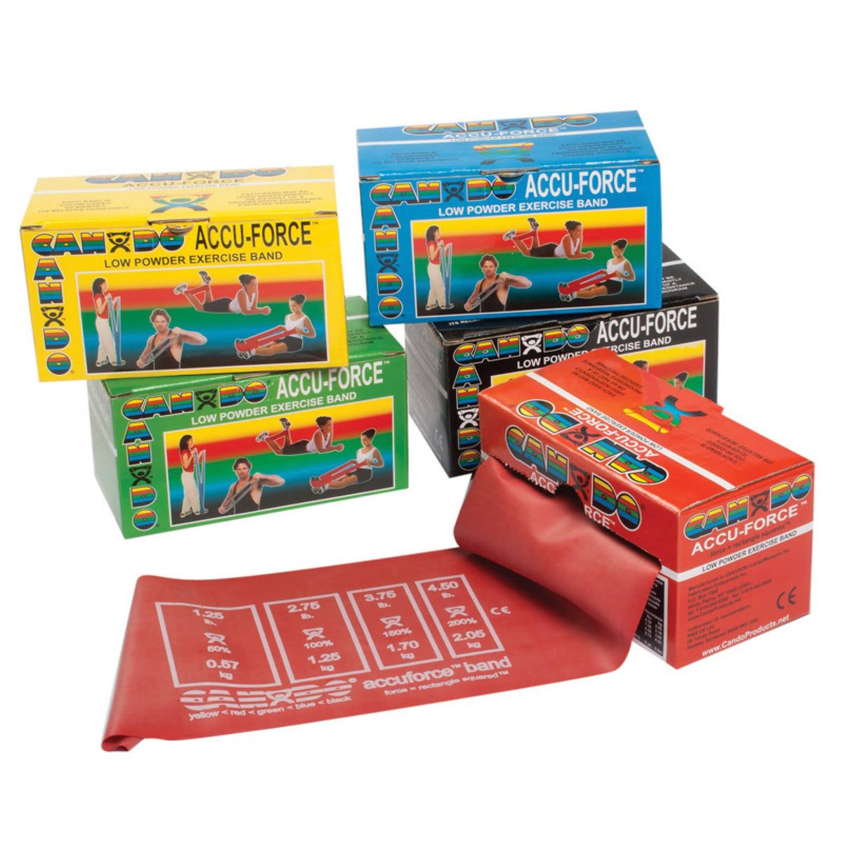 Exercise Band 6 Yard Rolls 5-Piece Set P151477