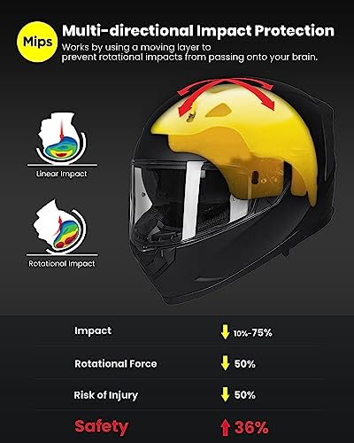 Full Face Motorcycle Helmet Dual Visor W16476