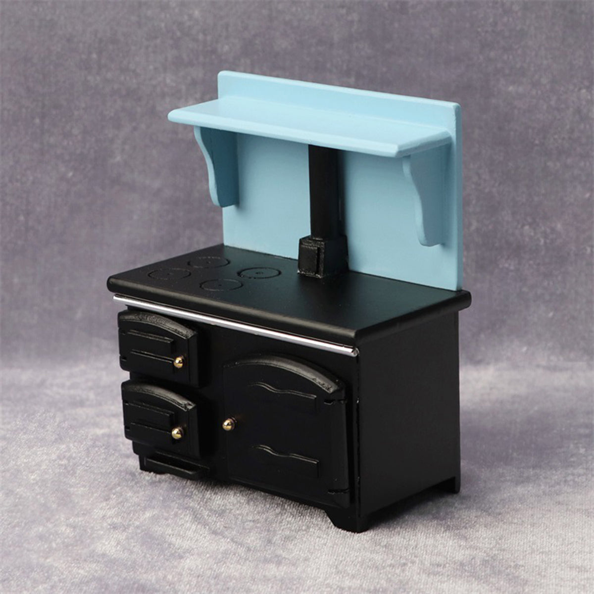 Black 1/12 Scale Mini Cooktop Model A71129