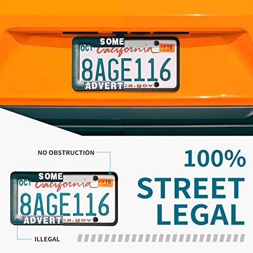 Black 2 Pack Silicone License Plate Frame V856