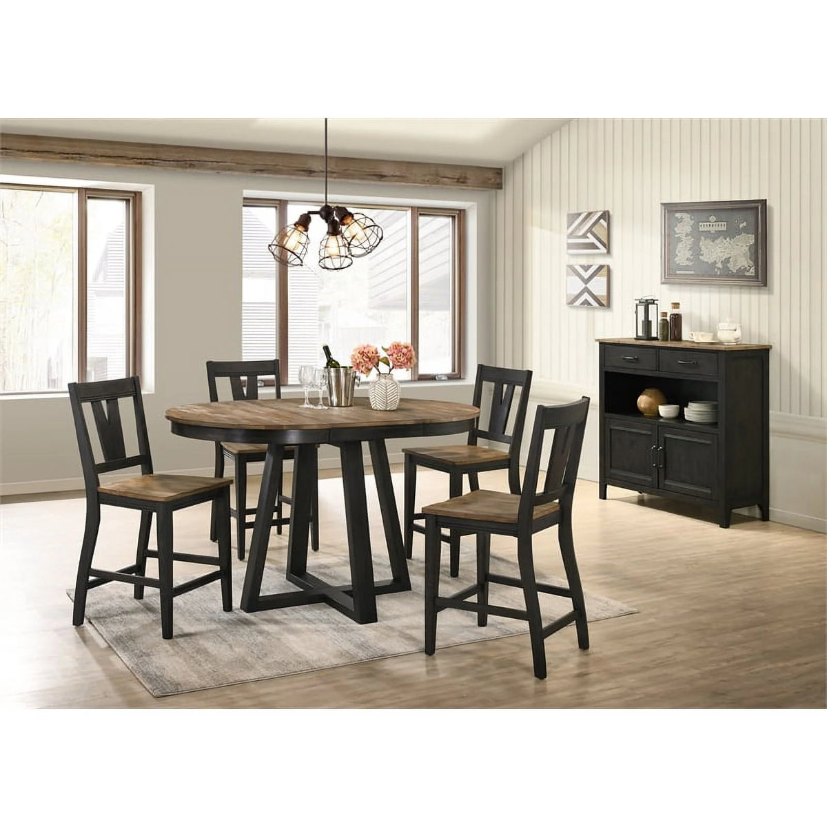 Round Wood Counter Table I5014