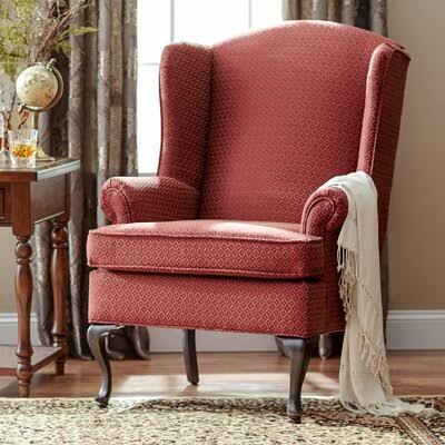 Red Wingback Chair Y61046
