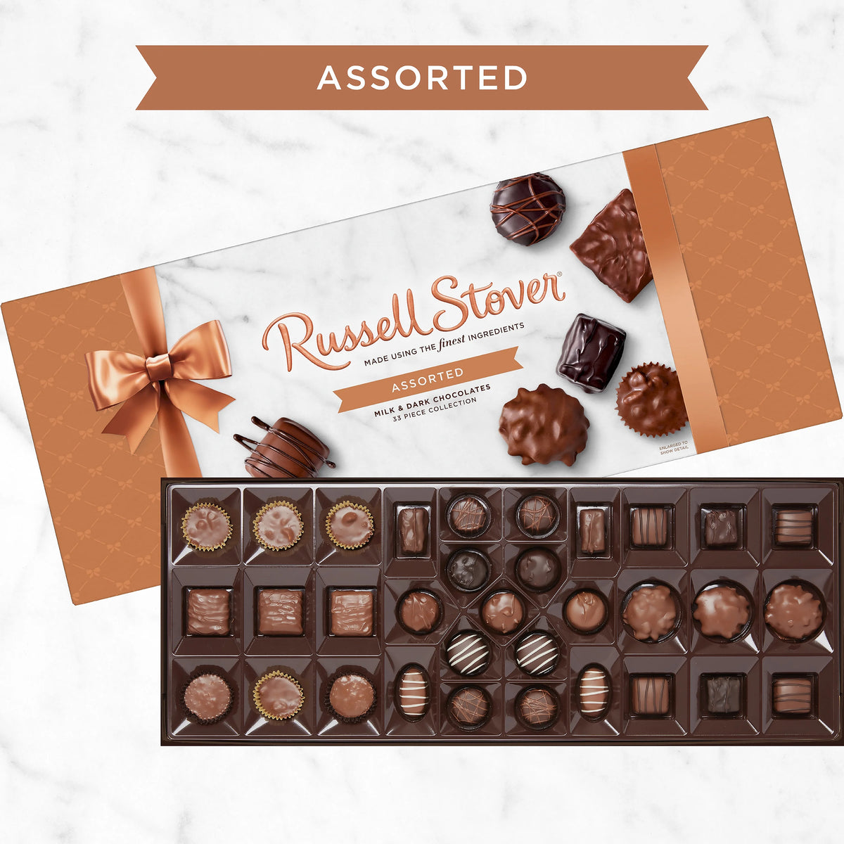 20 oz. Assorted Milk & Dark Chocolate Gift Box E15960
