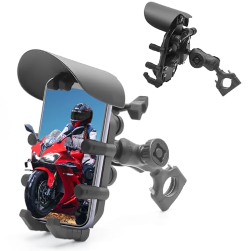 Motorcycle Phone Mount Holder Metal Stand 4.7-7 Inch F7782