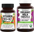 Organic Milk Thistle and Vitamin D3 K2 Capsules I867