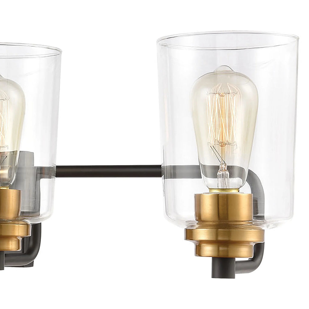 Matte Black Vanity Light X6166