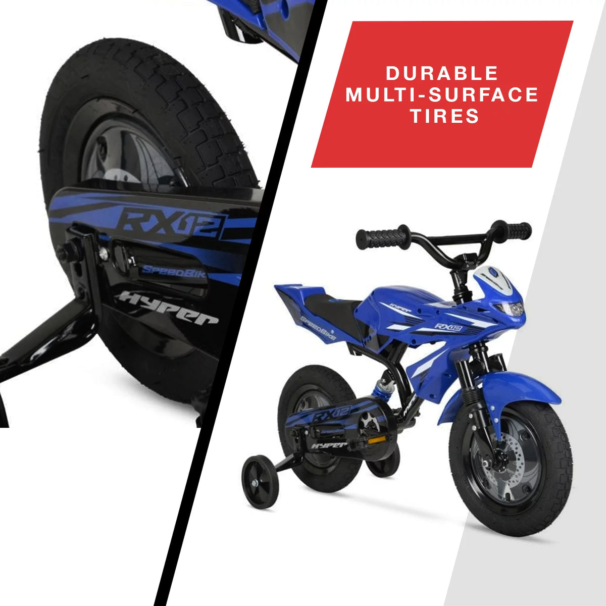 Blue 12 Boys Bike with Training Wheels P532300