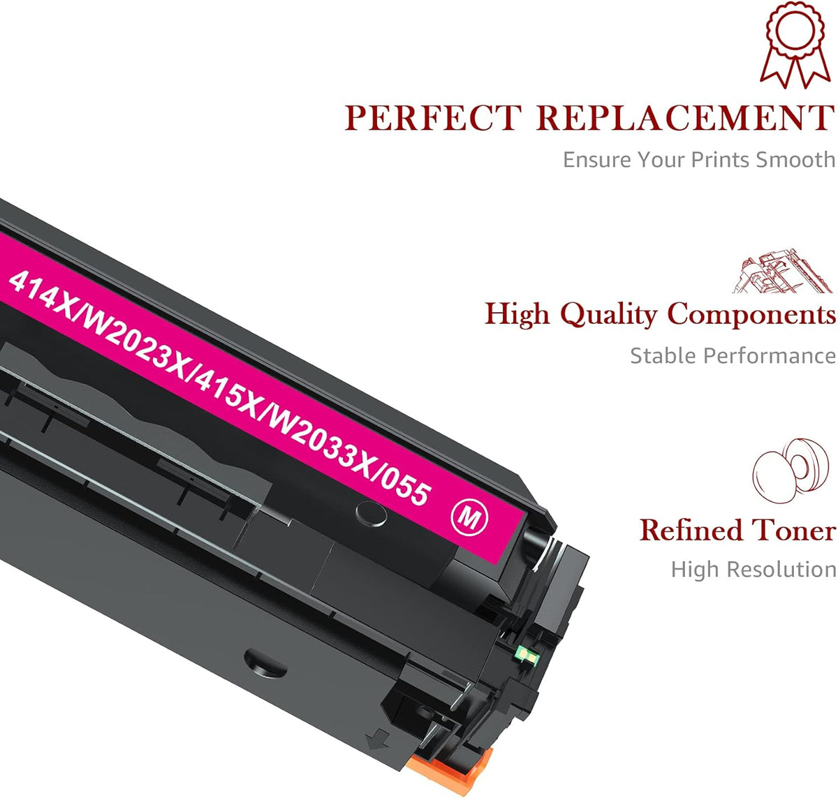 4-Pack High Yield Toner Cartridge with Chips B998