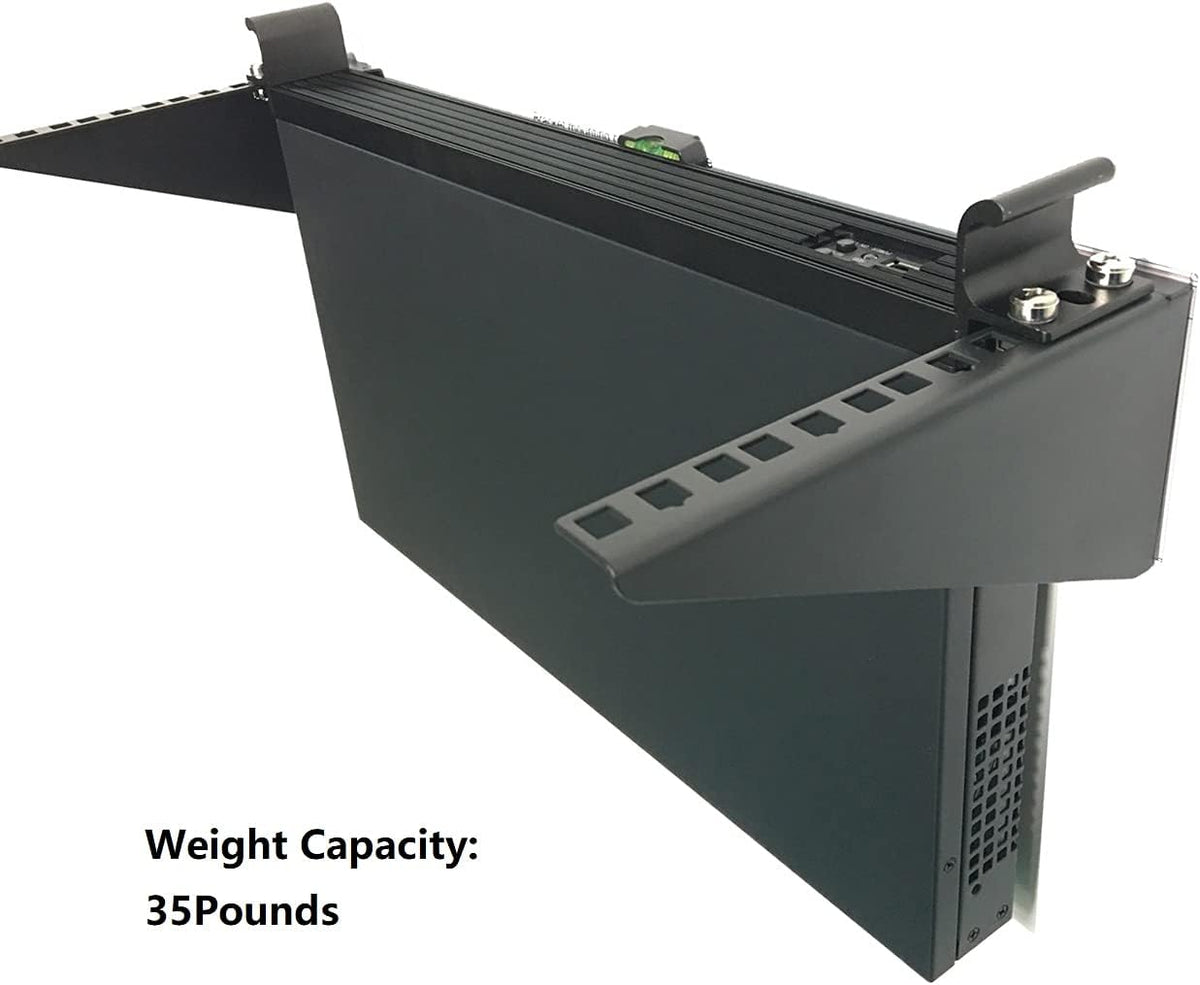 2U Foldable Cold Rolled Steel Vertical Wall Mount Rack T5740