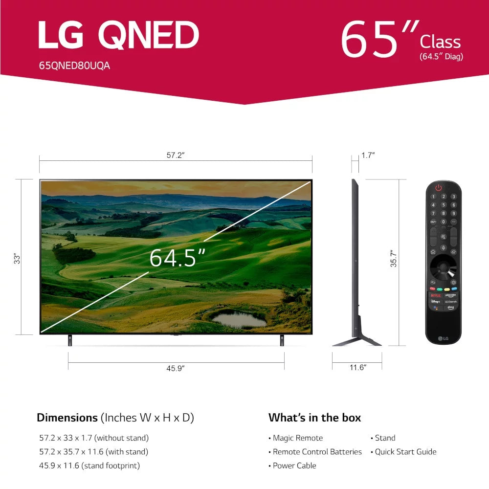 65 Class 4K UHD QNED Smart TV with Dolby Vision Y5236