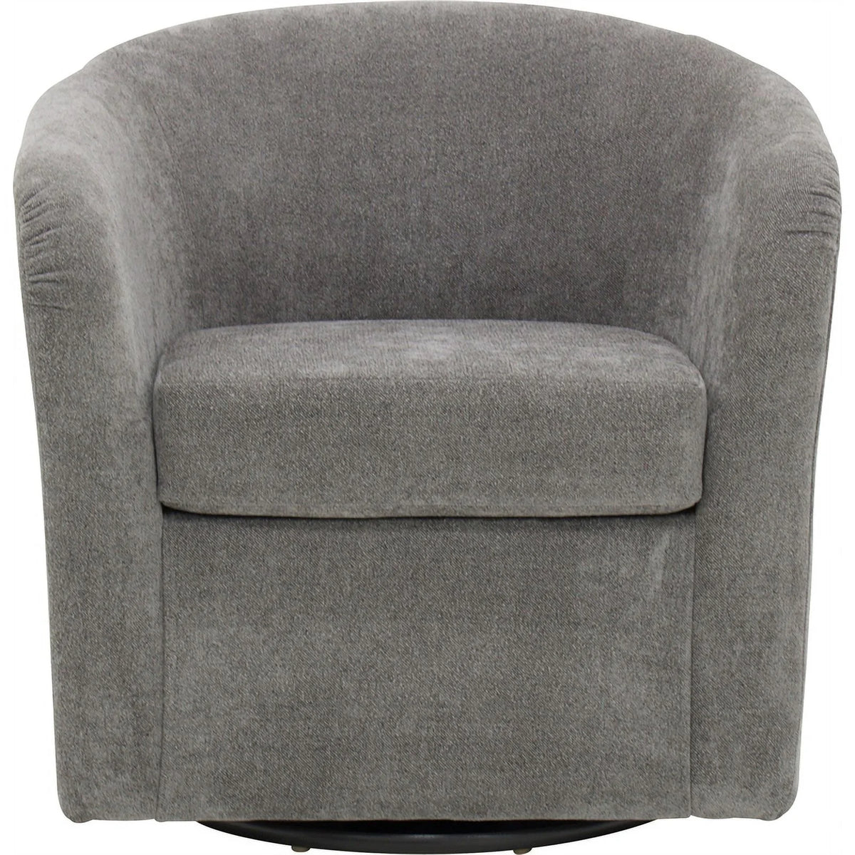 Gray Fabric Swivel Tub Chair E156406