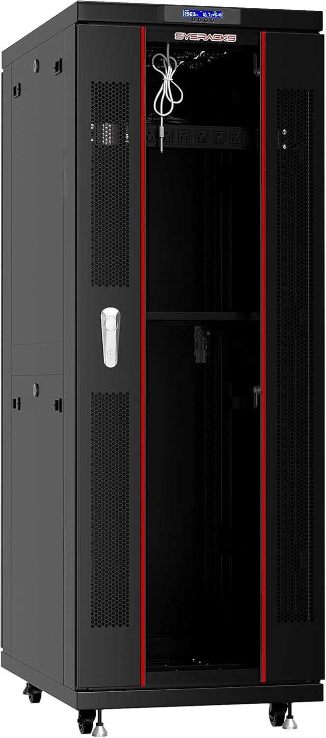 42U Server Rack 39 inch Deep Network Enclosure on Wheels I706